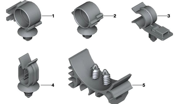 Abrazadera de cable OEM 12517801408 para motos BMW F 700 GS, F 800 GS, F 800 R, F 800 GT, R 1200 R, R 1250 R… y más. Original BMW Motorrad.
