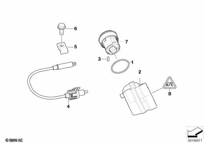 Carcasa de Conector para BMW E46, E39, E38, E83, E53, E85 (OEM 61131393790). Original BMW