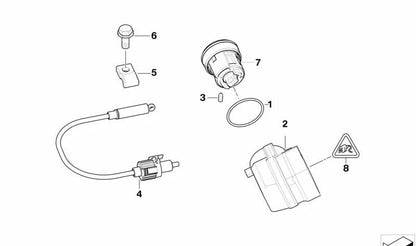 Cable de bloqueo de cambio OEM 32301094687 para BMW E46, E83, E52. Original BMW.