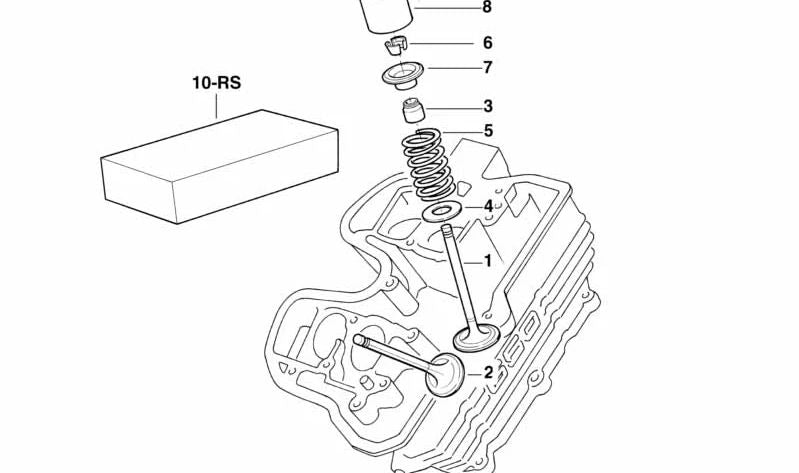 Puntera reglaje válvulas OEM 11321460148 para BMW Motorrad F 650, F 650 ST, F 650 CS, F 650 GS, F 650 GS Dakar, K 75, K 75 RT. Original BMW Motorrad.