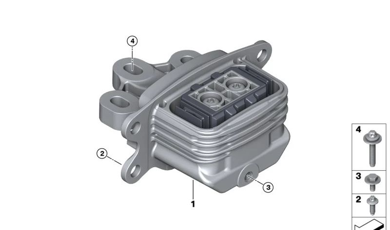 Soporte de transmisión OEM 22315A4DFE7 para BMW F70, U11, U12 y X2 U10, y MINI U25. Pieza original BMW y MINI. Compatible con varios modelos nuevos.