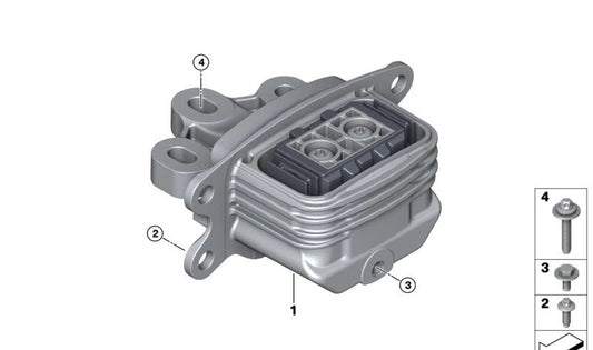 Soporte de transmisión OEM 22315A4DFE7 para BMW F70, U11, U12 y X2 U10, y MINI U25. Pieza original BMW y MINI. Compatible con varios modelos nuevos.