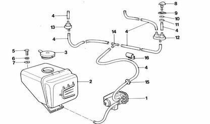 Lote para o limpador de pára -brisa para a BMW Series 3 E21, E30, Série 5 E12, E28, E34, Série 6 E24, Série 7 E23, E32 (OEM 61661364807). BMW original