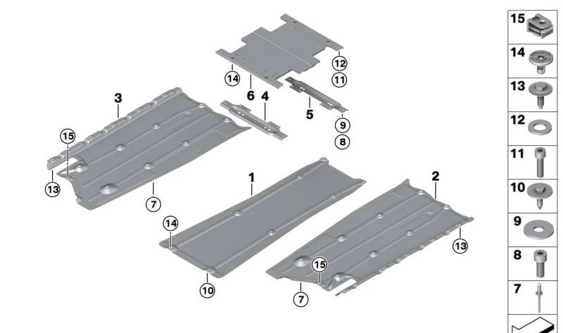 Cubierta inferior lateral derecha OEM 51757367414 para BMW i12 (todos los modelos: i82Z21, i82Z22, i82Z23, i82Z41, i82Z42, i82Z43) e i15 (i82Z61, i82Z62, i82Z63). Original BMW.