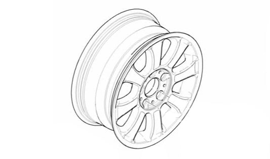 Llantas de aleación diseño estrella clásica 64 OEM 36111096232 para BMW E36, E46, Z3. Original BMW.