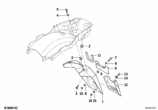 BMW E24, R22 (OEM 07119907779) Schraube. Original BMW