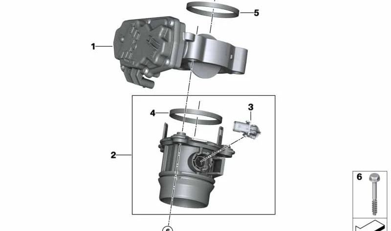 Tubo de admisión de aire OEM 11618590724 para BMW Serie 2 G42, Serie 3 G20/G21/G28, Serie 4 G22/G23/G26, Serie 5 G30/G31, Serie 6 G32, Serie 7 G11/G12, Serie 8 G14/G15/G16, X3 G01, X4 G02, X5 G05, X6 G06, X7 G07. Original BMW.