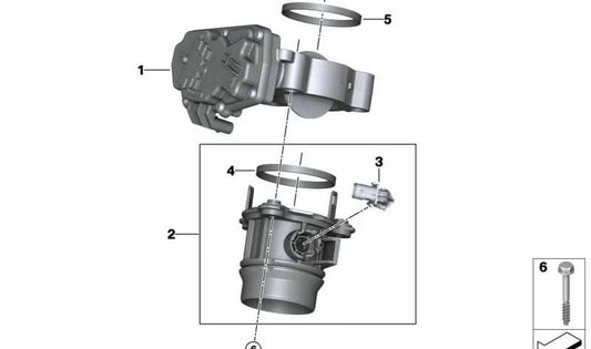 Tubo de admisión de aire OEM 11618590724 para BMW Serie 2 G42, Serie 3 G20/G21/G28, Serie 4 G22/G23/G26, Serie 5 G30/G31, Serie 6 G32, Serie 7 G11/G12, Serie 8 G14/G15/G16, X3 G01, X4 G02, X5 G05, X6 G06, X7 G07. Original BMW.