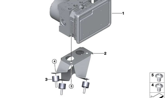 Unità idraulica DSC 34505A6DC37 per BMW G42 (218i, 220i, 220d, 230i, M240I XDrive). Compatibile con i modelli della serie 2 Coupé prodotta tra il 2021 e il 2029. BMW originale.