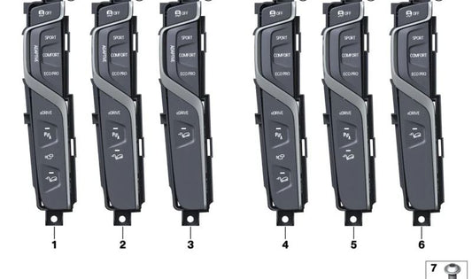 Unità di controllo della console centrale OEM 61316993943 per BMW X3 G01 XDRive30e. Compatibile con i modelli prodotti tra 02/2019 e 07/2021. Sostituzione BMW originale.