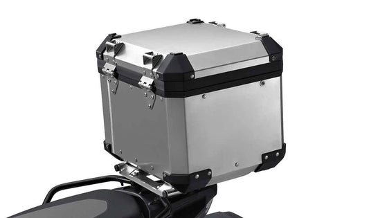 Topcase de aluminio OEM 77438566446 para motos BMW R 1200 GS Adventure, F 800 GS, F 800 GS Adventure... y más. Original BMW Motorrad.