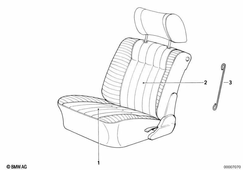 Fonds Fonds Fait pour la série BMW 5 E34 (OEM 52101973099). BMW d'origine