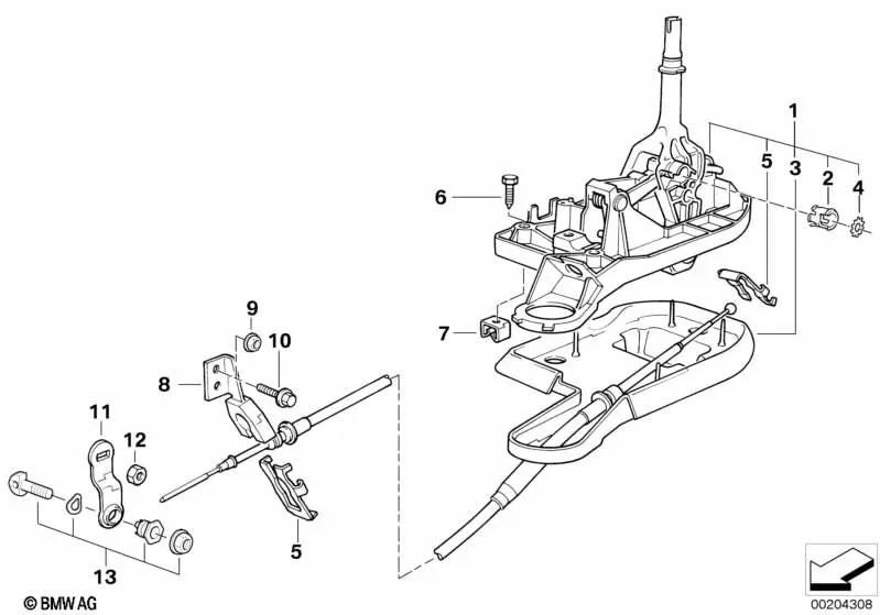 Changement pour BMW E38 (OEM 25161421246). BMW d'origine