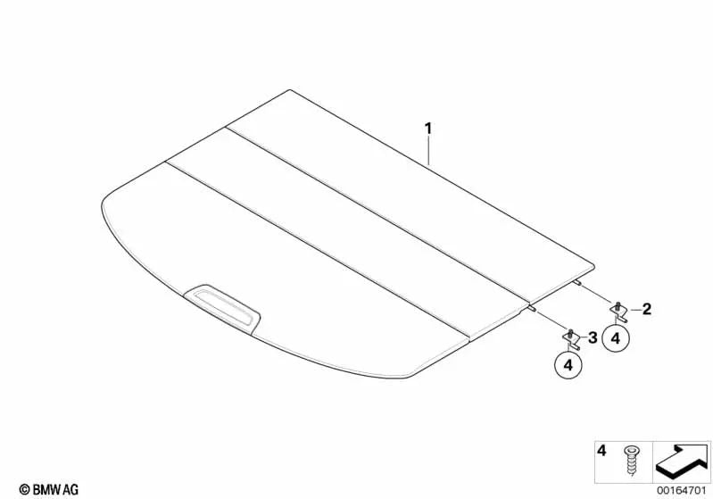 Abblegeboden for BMW F16 (OEM 51479312978). Genuine BMW