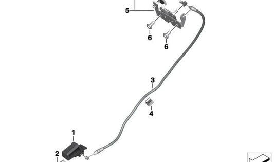 OEM Pier 51258566926 para BMW Motorrad C 400 GT, C 400 X. BMW original Motorrad.