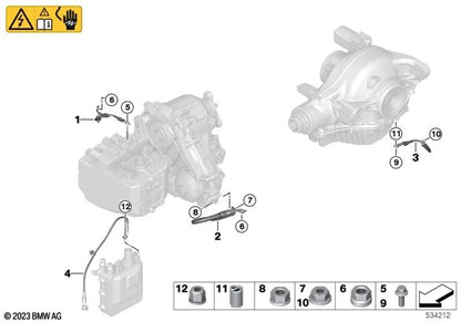 Tornillo hexagonal M6x16 OEM 07119905726 para BMW E81, E87, F20, F30, X1, X5 y MINI F56, F60... y más. Original BMW y MINI.