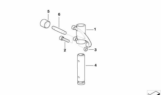 Biela de empuje OEM 11321340647 para motos BMW R1200GS, R1150GS, R1100RT... y más. Original BMW Motorrad.