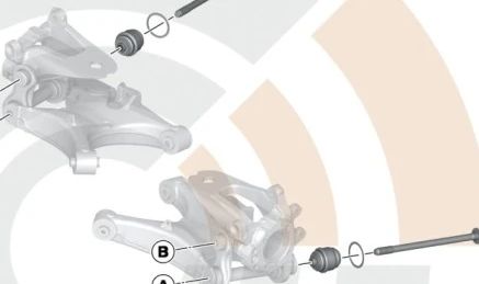 Kit de reparo de rotula para BMW E60, E61, E63, E64 (OEM 3322347944). BMW original