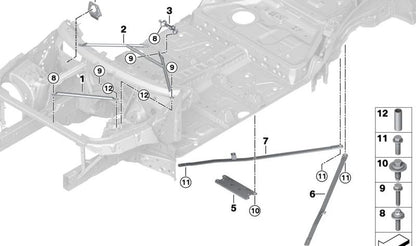 Inserti filettati OEM 07129909659 per BMW G20, G30, G31, G32, G11, G12, G14, G15, G16, G01, G02, G05, G06, G07. BMW originale.