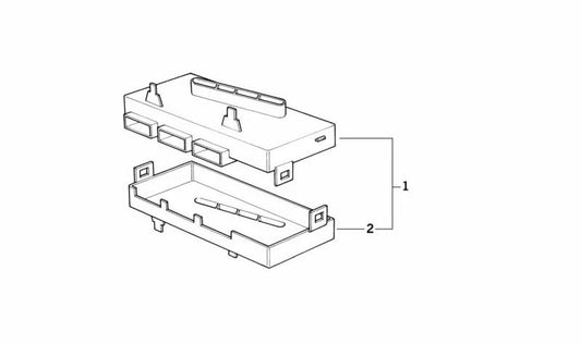 Carcasa inferior OEM 64118390301 para BMW Serie 3 E36. Pieza original BMW, parte del sistema de climatización.