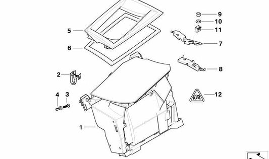 Board OEM 62306936222 pour BMW E60, E61. BMW d'origine.