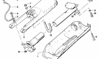 Cable de masa OEM 32311152363 para BMW E23. Original BMW.