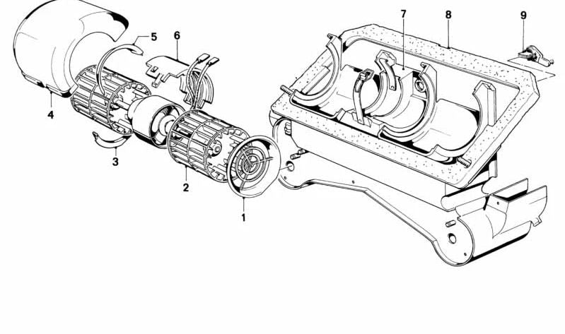 OME EXTERNAL GUIDE OEM 64111358875 for BMW E21. Original BMW.