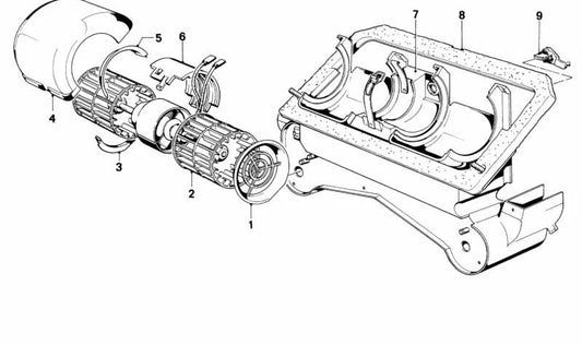 OME EXTERNAL GUIDE OEM 64111358875 for BMW E21. Original BMW.