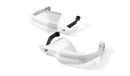 Protección de manos delantera color blanco claro OEM 77328409248 para motos BMW R 1200 GS, R 1250 GS, R 1200 GS Adventure, R 1250 GS Adventure. Original BMW Motorrad.