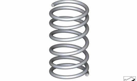 Spring hélicoïdal arrière pour BMW X5 F95N, X6 F96, F96N (OEM 31338469740). BMW d'origine