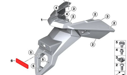 ISA M8X16 PARAFUSO OEM 07129905868 para BMW E90, E91, F07, F01, F02, G12, E84, E83 e MOTORRAD CK17, K18, K19, K70, K72, K73, K73, K17. BMW original e BMW Motorrad.