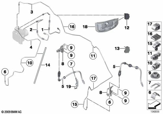 Protective cover for BMW E87, E90, E91, E92, E93, E84 (OEM 34326769541). Genuine BMW.