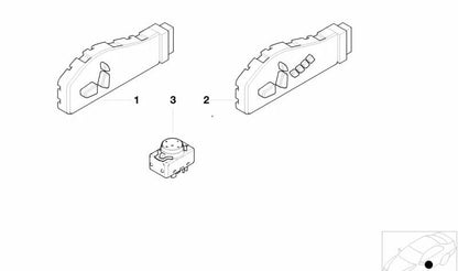 Interruptor soporte lumbar derecho OEM 61318360877 para BMW E81, E82, E87, E87N, E88, E46, E90, E90N, E91, E91N, E92, E92N, E93, E93N, E39, E60, E60N, E61, E61N, F07, F10, F11, F18, E63, E63N, E64, E64N, E38, E84, E83, E83N, F25, F26, E53, E70, E70N,