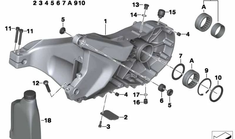 Articulación trasera OEM 33357729850 para motos BMW C Evolution, C 600 Sport, C 650 Sport, C 650 GT. Original BMW Motorrad.