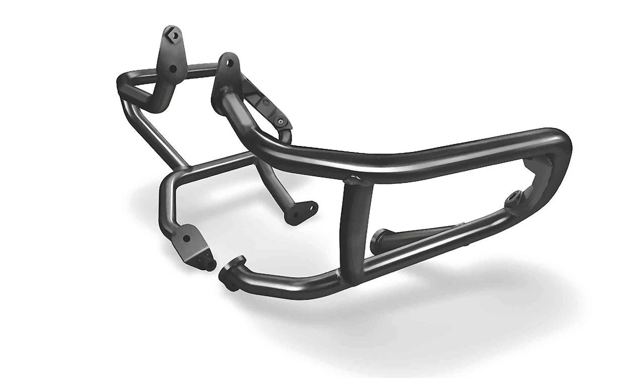 Protection moteur gauche noire OEM 77145A5A561 pour motos BMW R 1250 GS, R 1250 R, R 1250 RS. BMW Motorrad d'origine.