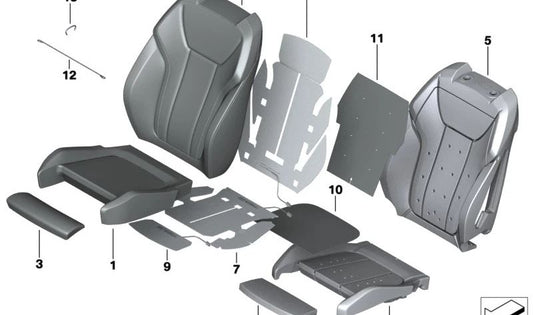 OEM 52107414705 Supporto riscaldamento per BMW G22, G23, G26. BMW originale.