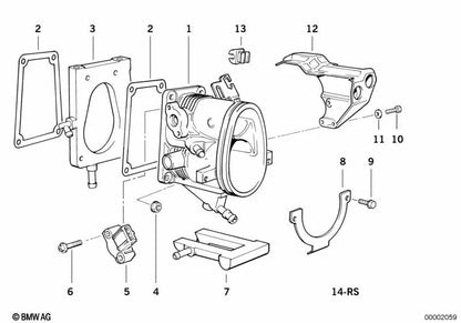 Radiador para BMW Série 3 E36 (OEM 13541739854). Original BMW