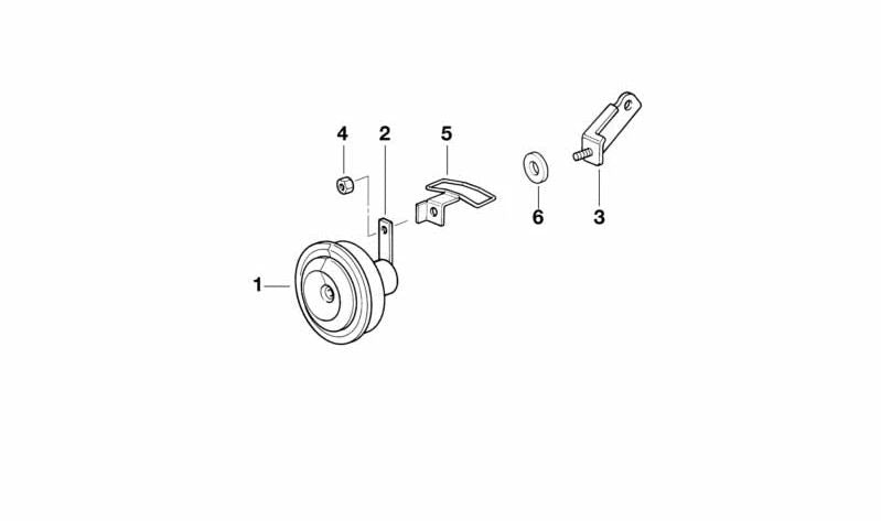 Sirena 335Hz OEM 61332306791 para motos BMW R100GS, R80GS, R850GS, R1100GS, R1100RT, R1100RS, R1100R, R65GS, R80G/S... y más. Original BMW Motorrad.