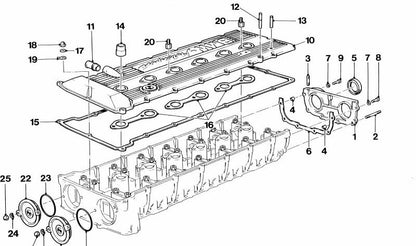 Casquillo OEM 11121305049 para BMW E26, E28, E30 (incluye M3), E34, E24. Compatible con motores S14 y S38. Pieza original BMW. Ideal para tapa de válvulas/cilindros.