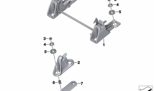 Arandela plástica OEM 52537675063 para BMW Motorrad R1200GS, R1200GS Adventure. Original BMW Motorrad.