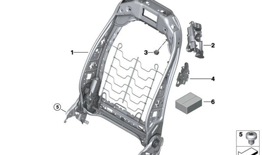 Neck Heater Connector Plate OEM 52106992453 for BMW G80, G23, G82, G83, F93, F97, F98. Original BMW.