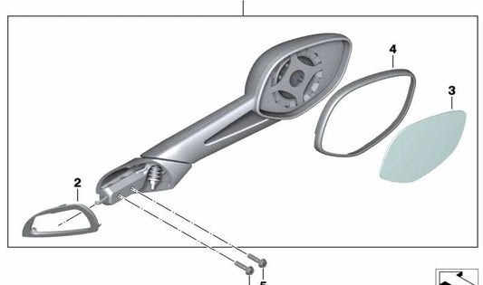 Suporte esquerdo OEM 51167727585 para motocicletas BMW K 1600 GT, K 1600 GTL, K 1600 Bagger... e muito mais. Originais BMW Motorrad.