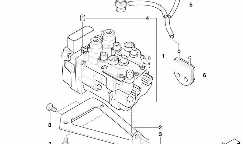 Tubo flexible de ventilación con tapa I-ABS OEM 34517677998 para motos BMW R1150GS, R1200C, R1100S... y más. Original BMW Motorrad.