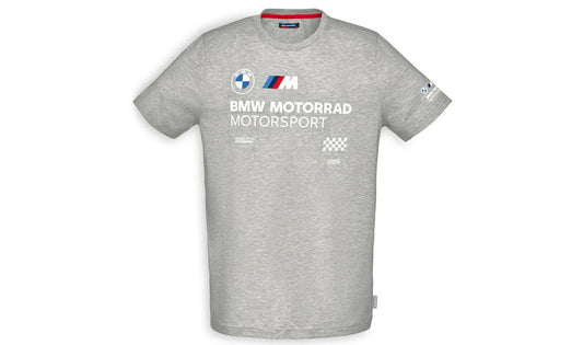 Camiseta M Motorsport OEM 76615A812B1 para BMW Motorrad {R1200GS, R1250GS, F750GS, F850GS, S1000RR, K1600GT, G310R, G310GS, RnineT, F900R, F900XR, S1000XR, R18}. Ropa original BMW Motorrad.