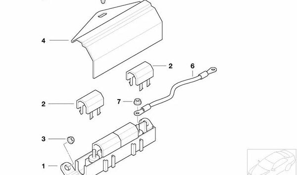 Cubierta de protección OEM 61138380692 para BMW E36, Z3. Original BMW.