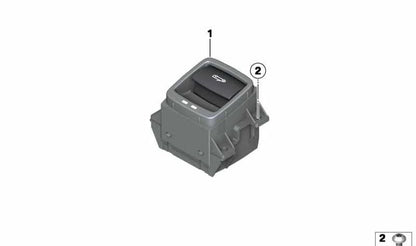 Interruptor techo descapotable OEM 61316823044 para BMW Serie 6 (F12, F13). Original BMW.