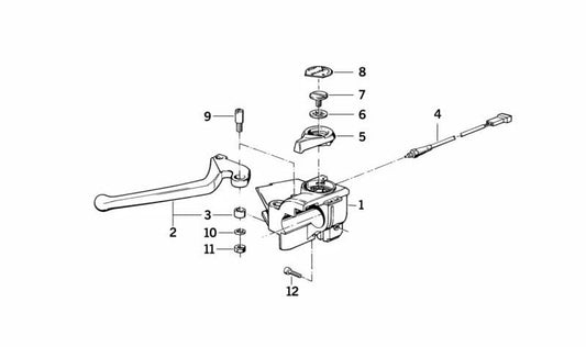 OEM Casquillo 32721451796 para motocicletas BMW R850GS, R1100RT, R100GS, K75, K1100RS ... e muito mais. BMW Motorrad original.