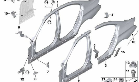 Suporte superior do reservatório do lavador de para-brisa para BMW F20, F21, F22, F87, F30, F31, F34, F35, F80, F32, F36, F82 (OEM 41007284406) BMW original