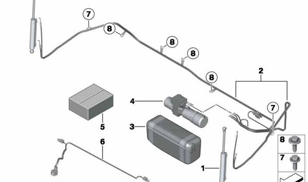 Bomba hidráulica OEM 54347346022 para MINI R55, R56, R57, R58, R59, R60, R61. Original MINI.