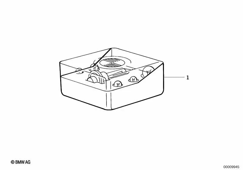 Ersatzlampenbox für BMW E30, E36, E34, E39, E24, E32, E38, E31 (OEM 63212318127). Original BMW.